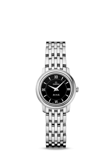 Omega De Ville Prestige Quartz 24.4 Stainless Steel / Black / Bracelet